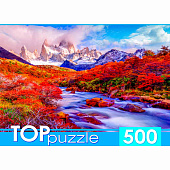 Пазлы Прогулка к горе Фицрой TOPpuzzle 500 элементов Рыжий кот ШТТП500-2710 1